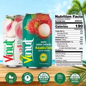 Boisson au jus Vinut Ramboutan 330ml Boisson tropicale exotique en gros - Product Image 3