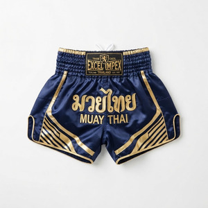 Pantalones Cortos de Boxeo Muay Thai Ligeros y Transpirables Personalizados para Hombre, Venta Caliente, Servicio OEM, 100% Poliéster, Corte Holgado - Product Image 2