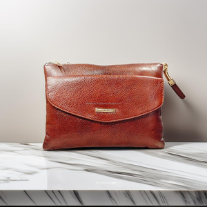 Bolso bandolera de cuero genuino, bolso de cuero marrón hecho a mano, bolsos de viaje multifuncionales para hombres - Product Image 3