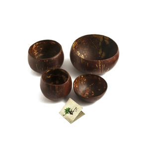 Cuenco de Cáscara de Coco de Alta Calidad para Servir Comida Vegana, Utensilios Prácticos y Exquisitos Adornos para Mesa de Centro, Lotes de Mercancía - Product Image 1