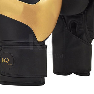 Gants de boxe en cuir respirant, design léger, rembourrage confortable, sangle de poignet réglable pour l'entraînement, le sparring et le punching - Product Image 6