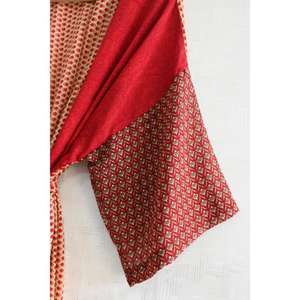 Silk Breathable Plus Size Patchwork <b>Kimono</b> Robe for Women Long Luxury Boho V-neck Ankle-Length Nightwear Gown - Product Image 4