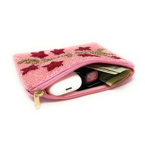 Pochette perlée tendance Yeehaw, pochette à fermeture éclair motif étoile, sac de soirée Western Cowgirl fait main, cadeau de mariage unisexe, porte-monnaie compact en gros - Product Image 3