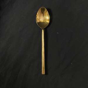 Gold PVD coated <b>Flatware</b> Set of 4 Cutlery Spoon Fork Knife Plain Hand Forged Handle New Design Restaurant Hotel And Home Use - Product Image 3