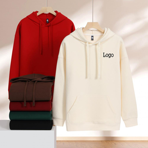 High Quality Hoodies <b>Men</b> <b>Pullover</b> Thick Fleece Plus Size Loose Custom Logo Women's Hoodies - Product Image 1