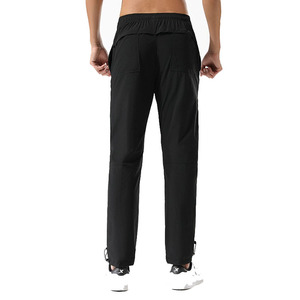 Men Black Sweatpants Elastic Waist Quick Dry Lightweight Joggers with Multiple Pockets Casual <b>Summer</b> <b>Pants</b> - Product Image 5