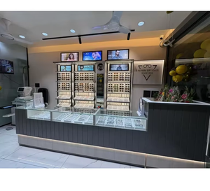 Modern Optical Showroom Interior Design Functional Stylish Eyewear Store Setup Wall Display Furniture Optical Retail Shop Custom - Product Image 4
