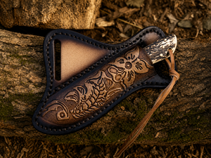 Couteau de cowboy occidental en acier D2 avec étui - Manche en corne de cerf, cadeau de fiançailles, cadeaux pour hommes - Product Image 5