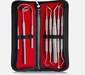 Kit de Limpieza Dental, Removedor de Placa Multifuncional, Herramientas de Cuidado Bucal, Raspador de Dientes de Acero Inoxidable de Dentavex - Product Image 1