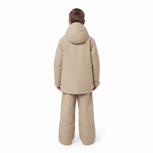 Combinaison de ski pour enfants, imperméable, coupe-vent, chaude, respirante, avec capuche oreilles de lapin, pour snowboard, 100% polyester, fermeture éclair - Product Image 6