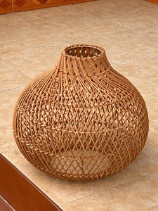 Vietnam Rattan <b>Wicker</b> Hanging Lamp Handmade Woven Pendant <b>Light</b> Natural <b>Ceiling</b> <b>Light</b> for Home and Commercial Decor - Product Image 4