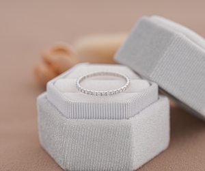 IGI Lab Diamond Wedding Band Full Eternity Round Diamond Band 14K Gold Band <b>Ring</b> Dainty <b>Ring</b> Minimalist <b>Ring</b> <b>Stacking</b> <b>Ring</b> - Product Image 1