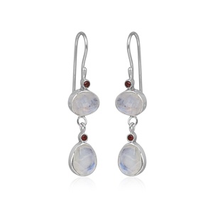 Natural Smoky Quartz 925 Sterling <b>Silver</b> Marquise Drop <b>Dangle</b> <b>Earrings</b> for Women Handmade Gemstone Jewelry - Product Image 3