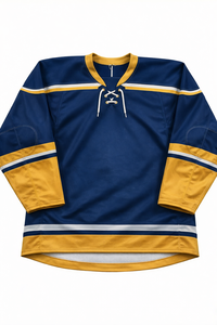 Camiseta de Hockey sobre Hielo Sublimada Personalizada para Hombre, Manga Larga, Absorbente de Humedad, Ropa Deportiva de Poliéster - Product Image 1