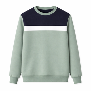 ผู้ผลิตเสื้อสเวตเชิ้ตผ้าฝ้ายฟลีซแท้ 100% แบบสั่งทำพิเศษ OEM สไตล์วินเทจลำลอง คอกลม สำหรับฤดูหนาว เสื้อผ้าสตรีทแวร์สำหรับทุกเพศ รับผลิตแบรนด์ส่วนตัว - Product Image 1