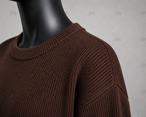 Pull tricoté pour femme à col simple, teint en fil, nouvelle collection automne 2025, vente en gros, personnalisable avec logo pour vêtements d'équipe et boutiques - Product Image 6