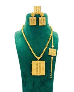 Naykk Creations - Juego de Joyería de 4 Piezas para Mujer, de Alta Calidad, para Bodas y Fiestas, Chapado en Oro de 24K, Hecho a Mano, Ligero y Elegante, Gran Venta - Product Image 2