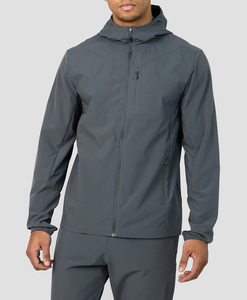 Conjunto Deportivo de Dos Piezas para Hombre, Chaqueta Cortavientos y Pantalones Cortos, Estilo Urbano, Otoño, Secado Rápido, Nailon, Personalizado por el Fabricante - Product Image 1