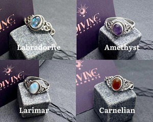 Oferta de Verano: Anillo de Plata de Ley 925 con Incrustaciones de Ojo de Tigre Ovalado de 6x8mm, Estilo Bohemia, Regalo para Mujer - Product Image 3