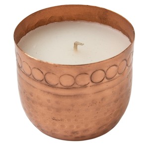 Best Selling Handmade Copper Finish Flat Hammered Metal Votive Candle <b>Jar</b> <b>Decorative</b> Home Decor Gift Pot In Affordable Price - Product Image 4