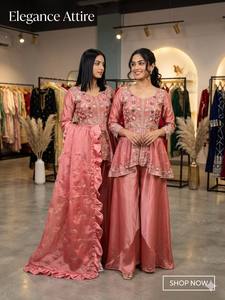 Conjunto de Salwar Kameez de Seda Rosa con Bordado Rangoli y Dupatta para Mujer, Ideal para Fiestas, Graduaciones, Diwali y Bodas, Creaciones NiMa - Product Image 3