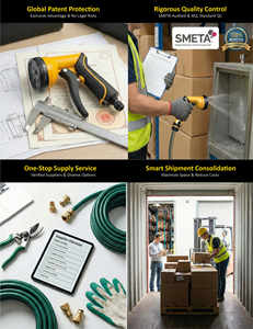 Boquilla de Manguera de Material Metálico para Lavado de Autos, Diseño Ergonómico de Alta Resistencia con Control por Pulgar - Product Image 6