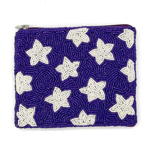 Nouvelle pochette à monnaie brodée à la main avec des perles, dernier design, mini pochette zippée idéale pour toutes les occasions. - Product Image 2