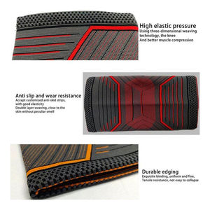 Genouillère de compression élastique réglable respirante pour le sport, soulagement des douleurs articulaires, protection pour activités de plein air - Product Image 3