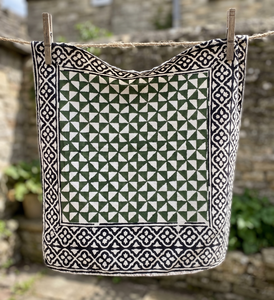 Pañuelo de algodón hecho a mano con estampado floral, pañuelo para el pelo, pañuelo vaquero, pañuelo unisex, accesorio de moda para el cabello para mujeres y hombres - Product Image 4