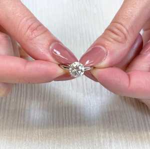 Anillo de Moissanita con Corte Redondo y Halo Oculto para Mujer, Plata 925 Original, Joyería Nupcial, Regalo para Enamorados - Product Image 5
