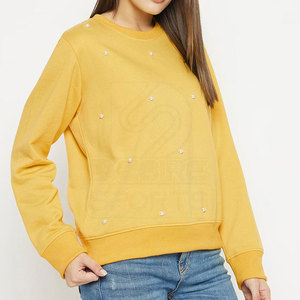 เสื้อสเวตเชิ้ตผู้หญิงแบบกำหนดเองสำหรับฤดูหนาว ผ้าฝ้าย 100% สตรีทแวร์ พิมพ์ลายโลโก้ด้านหน้า ระบายอากาศได้ดี - Product Image 2