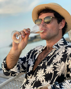 Camisa Hawaiana de Rayón para Hombre, de Alta Calidad, Transpirable, con Estampado de Amor, Casual, de Manga Corta y Botones - Product Image 1