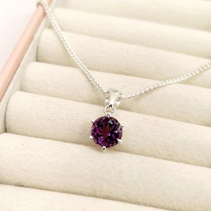 Collier Pendentif Améthyste Fantaisie en Argent Sterling 925 Plaqué Or/Argent, Bijou de Fiançailles Vintage pour Femmes et Hommes, Troisième Partie - Product Image 2