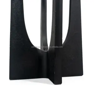 Luxury <b>Geometric</b> Metal Candle Stand with Glass <b>Shade</b> Handmade Home Decoration Modern Design Zahid Exports - Product Image 2