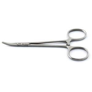 Hemostatic mosquito forceps curved 11.5 cm surgical stainless steel instrument designed for precise <b>clamping</b> - Product Image 2