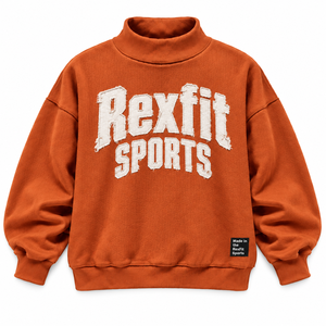 Sweat-shirt unisexe à col montant en polaire oversize, imprimé lettres blanches, pour l'automne, style décontracté - Product Image 3