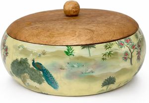 Premium Rustic Wooden Chapati Hotpot <b>Box</b> Roti Storage <b>Container</b> Handmade Eco Friendly Kitchen Serving Food Warmer <b>Box</b> - Product Image 5