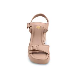 Sandale à talon kaki PU4009 - Product Image 1