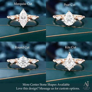 Anillo de Compromiso de Oro Rosa de 14K con Diamante Cultivado en Laboratorio de Corte Ovalado, Joyería Nupcial para Mujer - Product Image 5