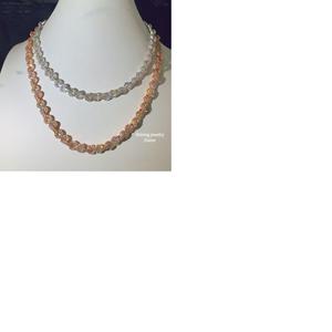 Conjunto de Cadena Cubana de Lujo Bicolor con Moissanita, Joyería Hip Hop Iced, Plata de Ley Bañada en Oro Rosa, Engaste de Puntas Banti - Product Image 1