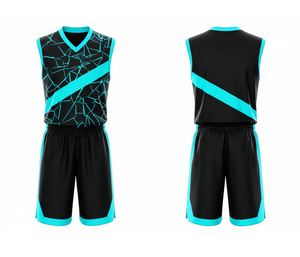 Custom Basketball Team Uniform Sublimation Jersey Set High Quality for Dry Breathable Polyester Jersey And Shorts For <b>Men</b> Women - Product Image 4