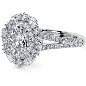 Moissanite Oval Cut Prong Set <b>Solitaire</b> Engagement <b>Ring</b> 925 Sterling <b>Silver</b> Luxury Bridal Wedding Anniversary Gift - Product Image 3
