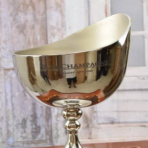 Cubos de hielo de aluminio fundido, cubo de hielo de latón Royal, enfriador de vino de latón - Product Image 6