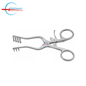 Retractor Quirúrgico Autoretráctil Weitlaner de 13 cm, 4x3 Puntas Afiladas, Certificado CE Clase II, para Cirugía Plástica General de Tejidos Blandos - Product Image 1