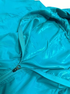 Men's Turquoise Hooded Blouson <b>Jacket</b> Quick Dry <b>Lightweight</b> Casual <b>Summer</b> Pullover Windbreaker Solid Color Polyester Outerwear - Product Image 2