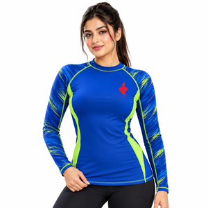 <b>Women</b> <b>Rash</b> <b>Guard</b> Long Sleeve Outdoor Sports Shirt Breathable Quick Dry Athletic Performance Wear <b>for</b> Swimming Surfing Fitness - Product Image 1