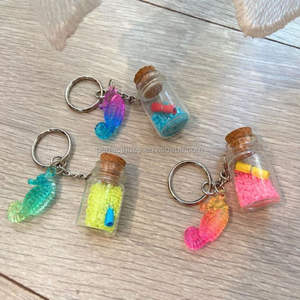 Llavero de botella de arena luminosa Idea de regalo Recuerdo Todas las ocasiones Resplandor en la oscuridad Impresión UV Logotipo personalizado - Product Image 4