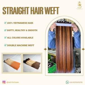 ช่อผมตรงแบบมีโครง100% สำหรับต่อผมตรงสีเบอร์กันดีไม่พันกันผู้บริจาคคู่ - Product Image 5