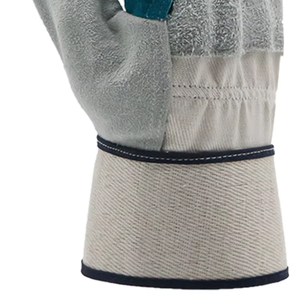 Guantes de Trabajo de Alta Resistencia con Recubrimiento de Látex, Palma Reforzada, Parche de Cuero, Puño de Lona, Guantes para Manipulación de Construcción, OEM - Product Image 5