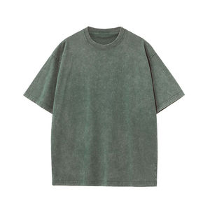 T-shirt délavé à l'acide pour homme, nouveau style, le plus vendu, en tissu épais, vente en gros - Product Image 3